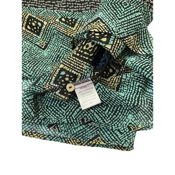 Eight Sixty Women Size Small 3/4 Sleeve Sheer Shirt Top Blouse Summer 16-266 - Picture 7 of 7